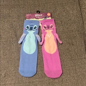 Stitch and Angel Character Socks